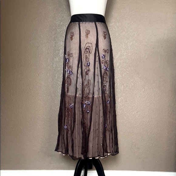 J. Peterman Dresses & Skirts - Gorgeous J. Peterman Co Embellished Skirt NWOT